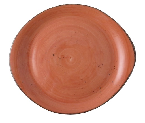 [DTH01523] Rustic pebble bord plat 25,5 cm terra (24 stuks)