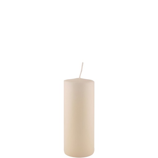 Q-Lights - Stompkaars Pillar Candle ivoor (Ø 70 x 130 mm, 15 stuks)