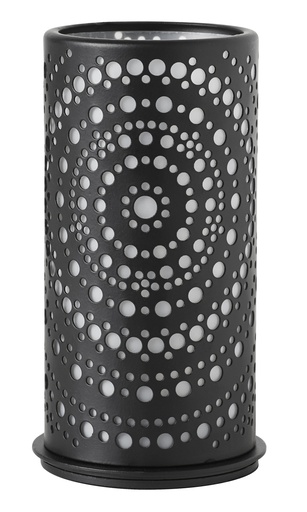 Duni - Kaarshouder Billy metaal zwart (Ø 7,5 x 14 cm, 4 stuks)