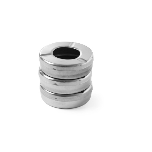 [DTH05710] Asbak met deksel 90x20 mm rvs, 3 stuks
