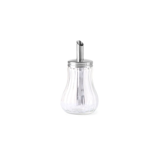 [DTH05765] Suikerstrooier glas rvs tuit 0,2 l 80x140 mm