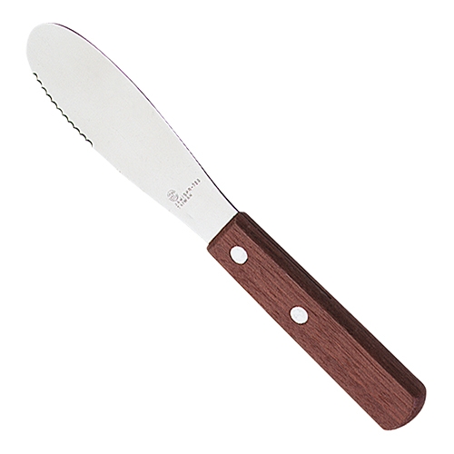 [DTH08101] botermesje met houten heft