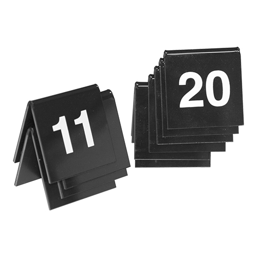 [DTH08316] tafelnummer set 11-20 zwart