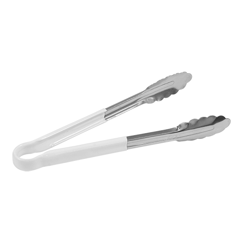 [DTH08412] serveertang 25cm rvs/wit