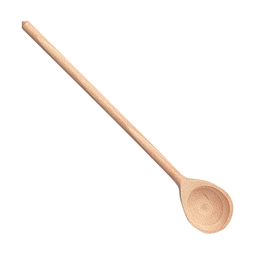 [DTH08942] lepel hout, vlak-rond 40cm