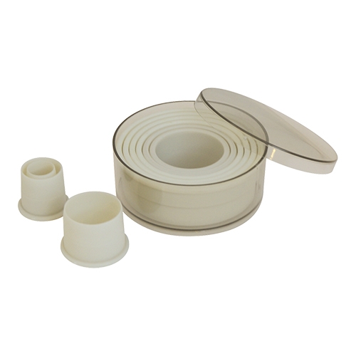 [DTH09079] stekerdoos rond/glad 9-dlg