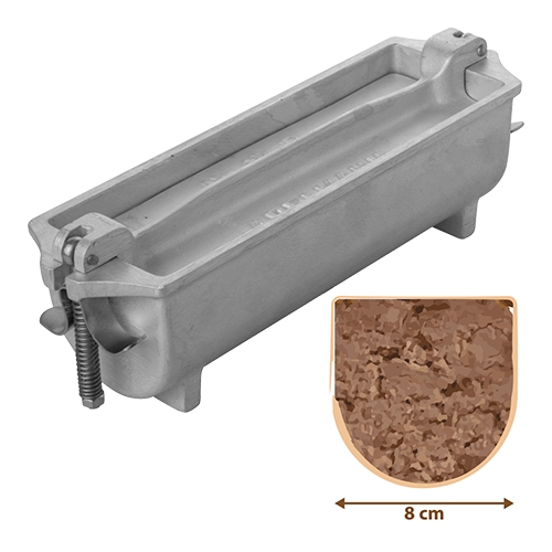 [DTH09353] patevorm 25x8cm halfr. 1 1/2R
