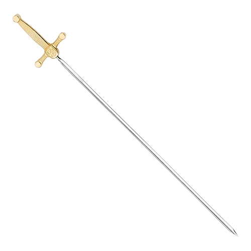 Sierdegen 32 cm rvs/messing