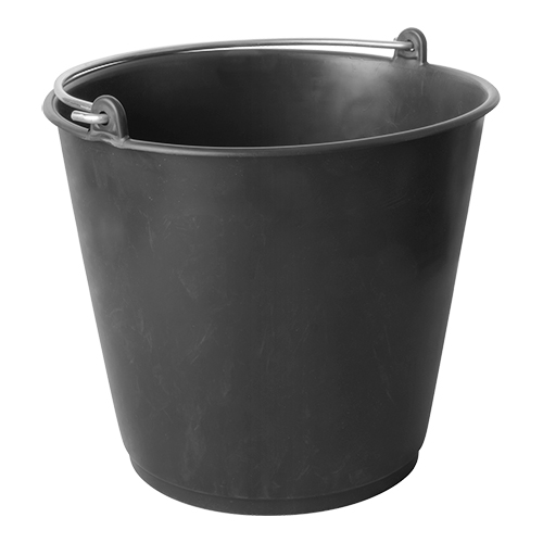 [DTH10035] emmer kunststof zwart 20ltr.