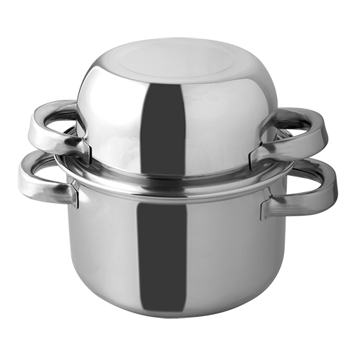 Mosselpan 20cm rvs