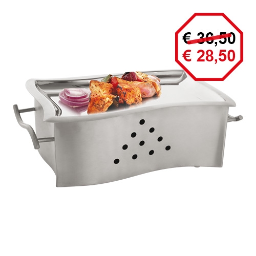 snack/serveerwarmer rvs31x18cm