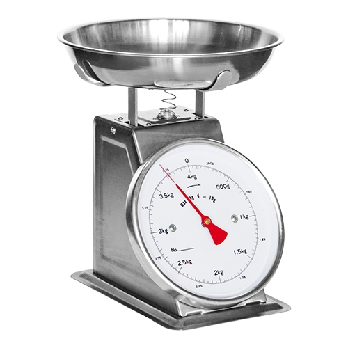 [DTH11514] pakketweegschaal rvs kom  4 kg