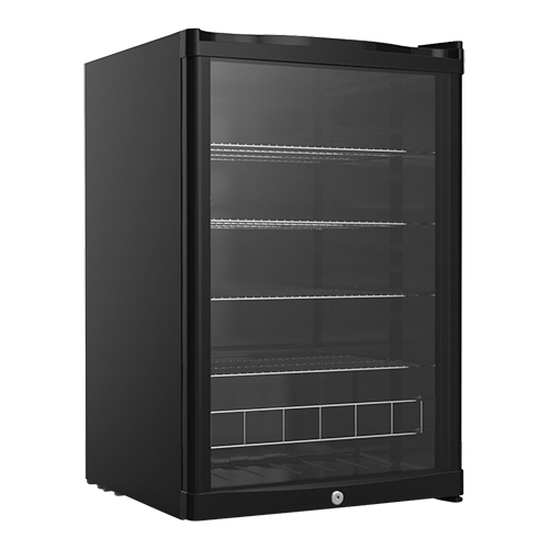 [DTH11681] koelkast 130ltr.m/glas zwart