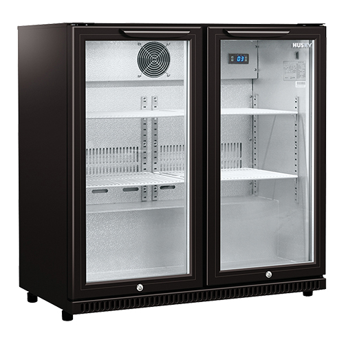 [DTH11711] display koeler 2-deurs ZWART