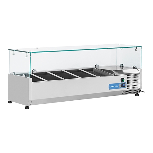 [DTH11734] vitrine 5x 1/4GN glasopzet