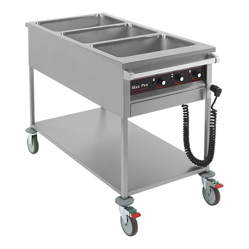 bain mariewagen rvs 3 X 1/1 GN