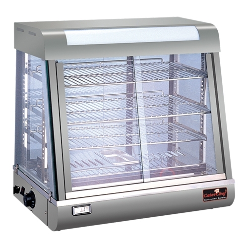 [DTH11910] warmhoudvitrine zilver 70cm