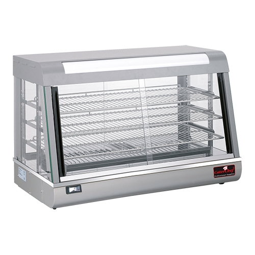 [DTH11911] warmhoudvitrine zilver 90cm