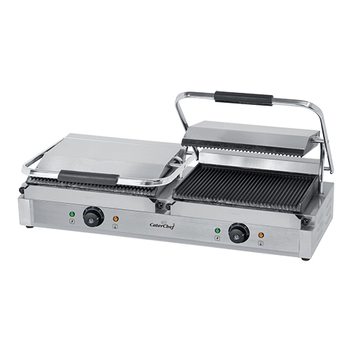 [DTH11977] CaterChef - Contactgrill Duetto geribbeld