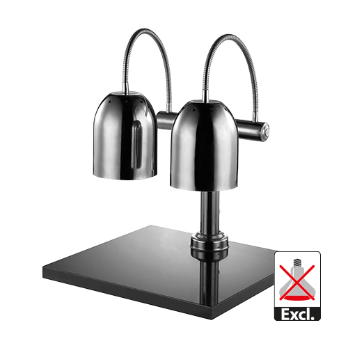 warmh.lamp marmer-dubbel-rvs