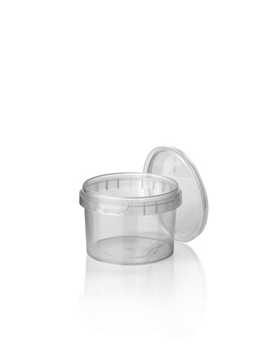 [DTH13394] Cup, Met deksel, PP, 280cc, Ø 95mm, transparant. 432 stuks.(omdoos)
