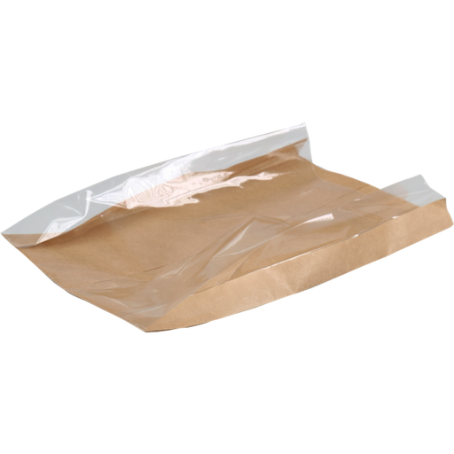 [DTH13456] Zak, Brood- en banketzak, Papier+kst, 16/4x28cm, bruin, 500 stuks