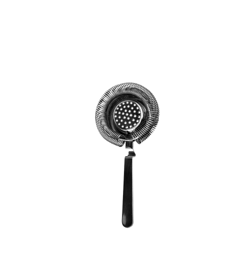 [DTH13691] Bar Professional Cocktailstrainer Hawthorn 3 x 10,5 x 20 cm RVS Zwart