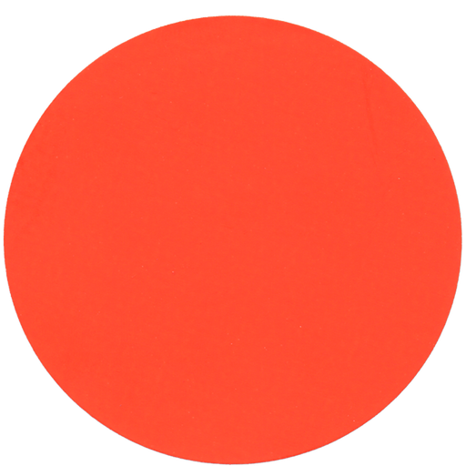 [DTH14300] Etiket, Reclame-etiket, Papier, ∅62mm, fluor/Rood, 1500 stuks