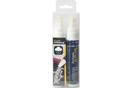 [DTH14337] KRIJTSTIFT SET2 WATERPROOF WIT 7-15MM