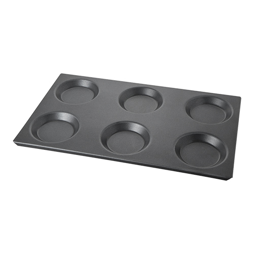 [DTH24769] bakplaat 1/1GN (6xØ12,5cm)