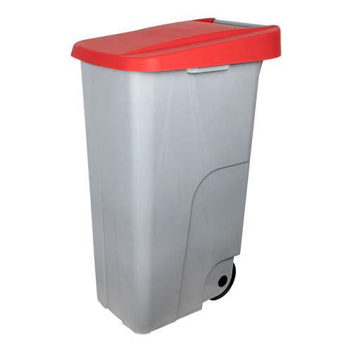 [DTH25100] afvalcontainer 110L rood