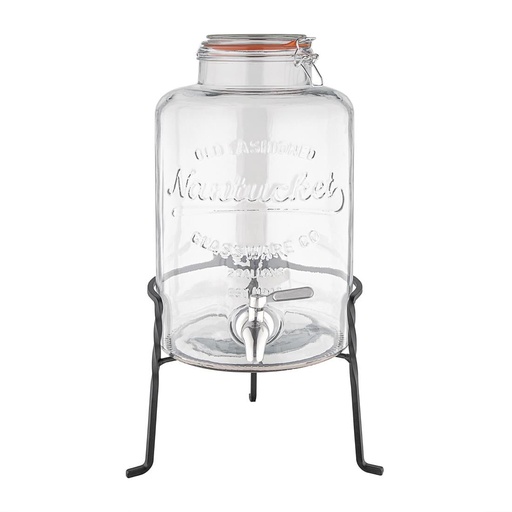 Olympia - Waterdispenser retro glas met standaard (8,5 l)
