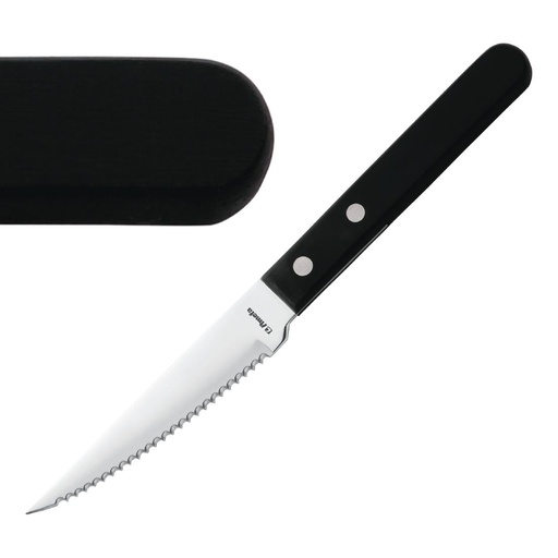 [DTH31364] Amefa steakmes met zwart heft