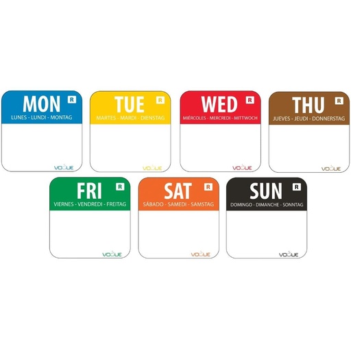 [DTH32443] Vogue weekdagen stickers