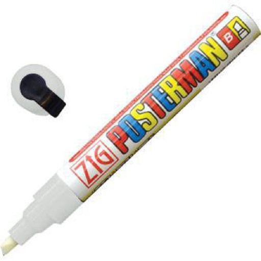 [DTH33107] Securit Zig Posterman weerbestendige krijtstift wit 6mm