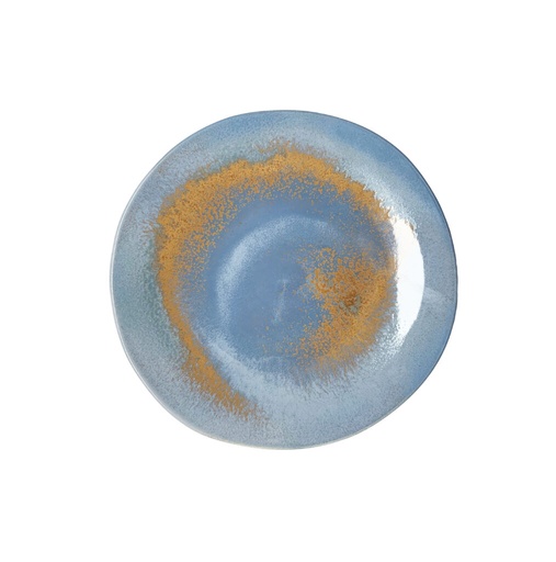 [DTH33387] Bord Stoneage vlak 21,5 cm Rust Blue